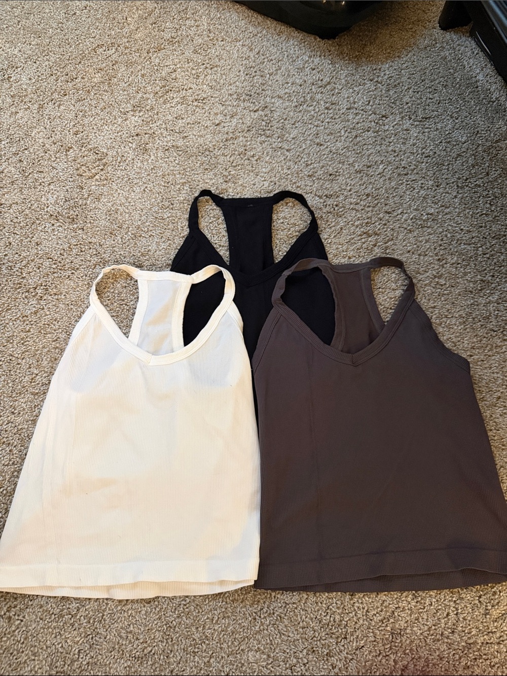 Women’s Racerback Tank Top - Black, White, Gray